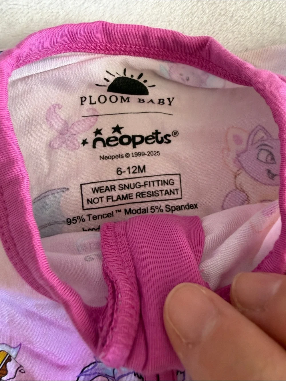 NWOT Ploom baby X Neopets footie 6-12M